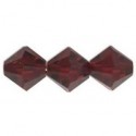 Bicono Swarovski 5328 4 mm Garnet - 40 pz