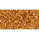Rocailles Toho 15/0 Silver-Lined Topaz - 10 g
