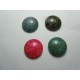 Cabochon Tondo in Vetro Dipinto a Spray 16 mm Colori Assortiti - 4 pz