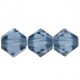 Bicono Swarovski 5328 6 mm Denim Blue - 10 pz