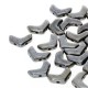Chevron Duo 10 x 4 mm Hematite - 15 Pz