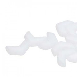 Chevron Duo 10 x 4 mm White Alabaster - 15 Pz