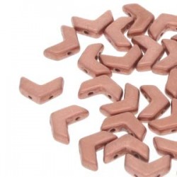 Chevron Duo 10 x 4 mm Bronze Copper Mat - 15 Pz