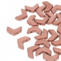 Chevron Duo 10 x 4 mm Bronze Copper Mat - 15 Pz