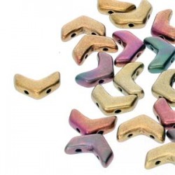 Chevron Duo 10 x 4 mm Violet Rainbow - 15 Pz