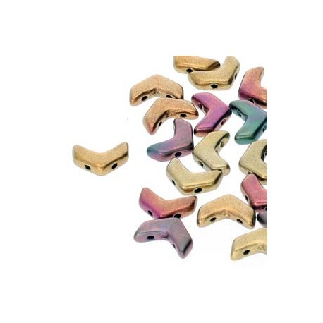 Chevron Duo 10 x 4 mm Violet Rainbow - 15 Pz