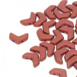 Chevron Duo 10 x 4 mm Bronze Fire Red - 15 Pz