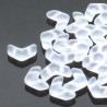 Chevron Duo 10 x 4 mm Crystal Mat - 15 Pz