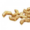 Chevron Duo 10 x 4 mm Chalk Dark Travertin - 15 Pz