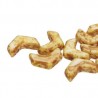 Chevron Duo 10 x 4 mm Chalk Dark Travertin - 15 Pz