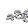 Chevron Duo 10 x 4 mm Opaque Lazure Blue - 15 Pz