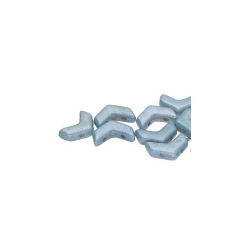 Chevron Duo 10 x 4 mm Opaque Baby Blue Luster - 15 Pz