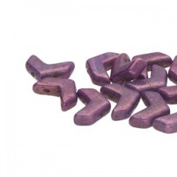 Chevron Duo 10 x 4 mm Opaque Lila Vega Luster - 15 Pz