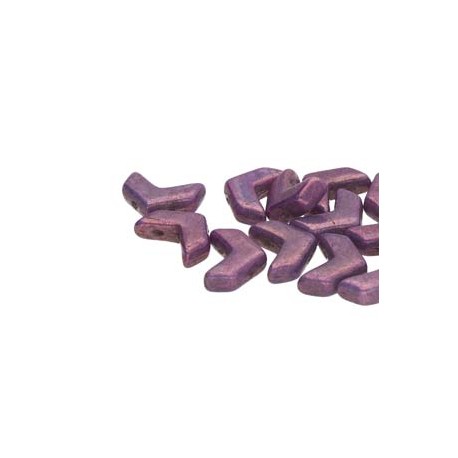 Chevron Duo 10 x 4 mm Opaque Lila Vega Luster - 15 Pz