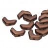Chevron Duo 10 x 4 mm Dark Bronze - 15 Pz