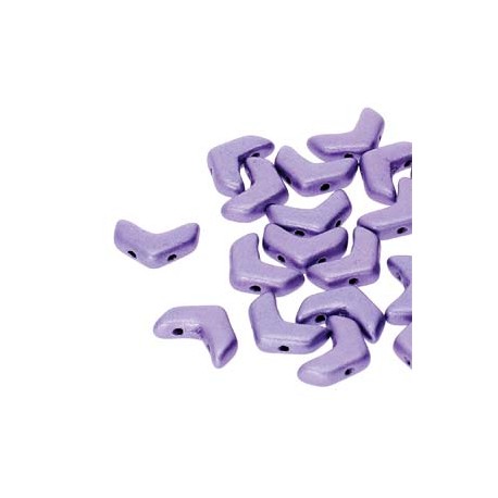 Chevron Duo 10 x 4 mm Metallic Mat Purple - 15 Pz