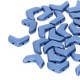 Chevron Duo 10 x 4 mm Metallic Mat Blue - 15 Pz