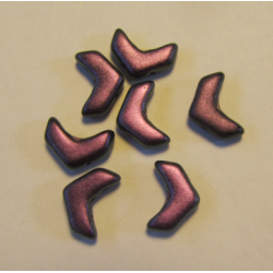Chevron Duo 10 x 4 mm Polychrome Black Raspberry - 15 Pz