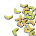 Chevron Duo 10 x 4 mm Jet Full Vitrail - 15 Pz