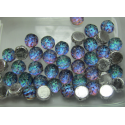 Baroque Cabochon 2 Fori 7 mm Backlit Petroleum - 10 pz