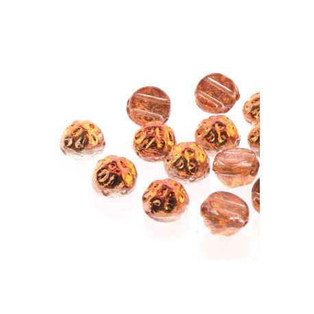 Baroque Cabochon 2 Fori 7 mm Crystal Sunset - 10 pz