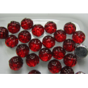Baroque Cabochon 2 Fori 7 mm Backlit Rubysol - 10 pz