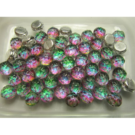 Baroque Cabochon 2 Fori 7 mm Backlit Spectrum - 10 pz