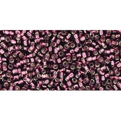 Rocailles Toho 15/0 Silver-Lined Amethyst