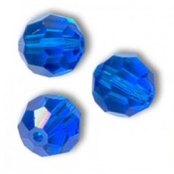 Tonda sfaccettata Swarovski 5000 8 mm Capri Blue - 3 pz
