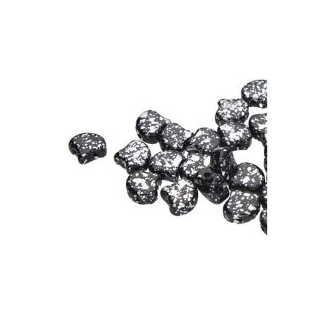 Ginkgo Leaf Bead 7,5 x 7,5 mm Matte Metallic Bronze Iris - 5 g