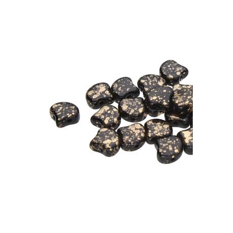 Ginkgo Leaf Bead 7,5 x 7,5 mm Matte Metallic Bronze Iris - 5 g