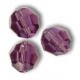 Tonda sfaccettata Swarovski 5000 8 mm Amethyst - 3 pz