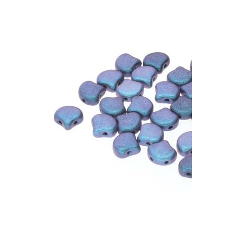 Ginkgo Leaf Bead 7,5 x 7,5 mm Matte Jet - 5 g