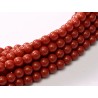 Perle Cerate in Vetro 10 mm Dark Coral - 15 Pz