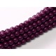 Perle Cerate in Vetro 10 mm Cranberry - 15 Pz