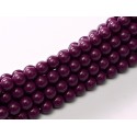 Perle Cerate in Vetro 10 mm Eggplant - 15 Pz
