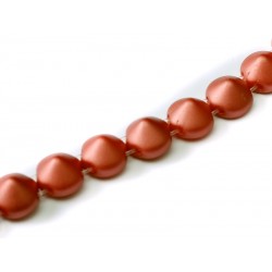 Tipp Beads 8 mm Pastel Dark Coral - 10 pz