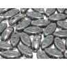 Cali Beads 3 x 8 mm Crystal Full Chrome - 20 Pz