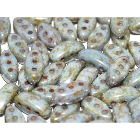 Cali Beads 3 x 8 mm Opaque Seafoam Green Luster - 20 Pz