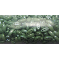 Cali Beads 3 x 8 mm Opaque Seafoam Green Luster - 20 pcs