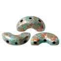 Arcos® par Puca® 5x10 mm Opaque Green Turquoise Tweedy - 10 g