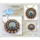 Cabochon par Puca® 18 mm Mordore Opaque Amethyst Bronze - 1 pz