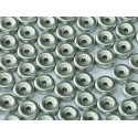 Wheel Beads 6 mm Aluminium Silver - 5 g