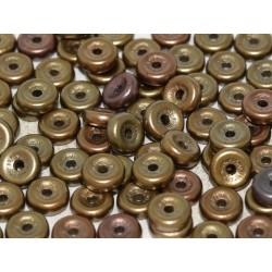 Wheel Beads 6 mm Zinc Iris - 5 g