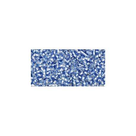 Rocailles Toho 15/0 Silver-Lined Light Sapphire