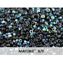 Perline Matubo 8/0 Jet AB - 10 g
