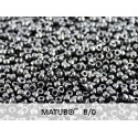 Perline Matubo 8/0 Jet Hematite - 10 g