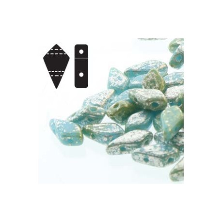 Kite Beads 9 x 5 mm Gold Splash Smoke Topaz - 5 g