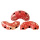 Arcos® par Puca® 5x10 mm Opaque Coral Red Splash - 10 g