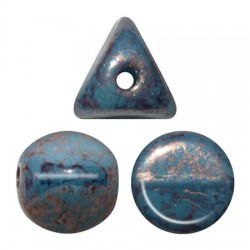 Ilos® par Puca® 5x5 mm Opaque Blue Turquoise Bronze - 10 g